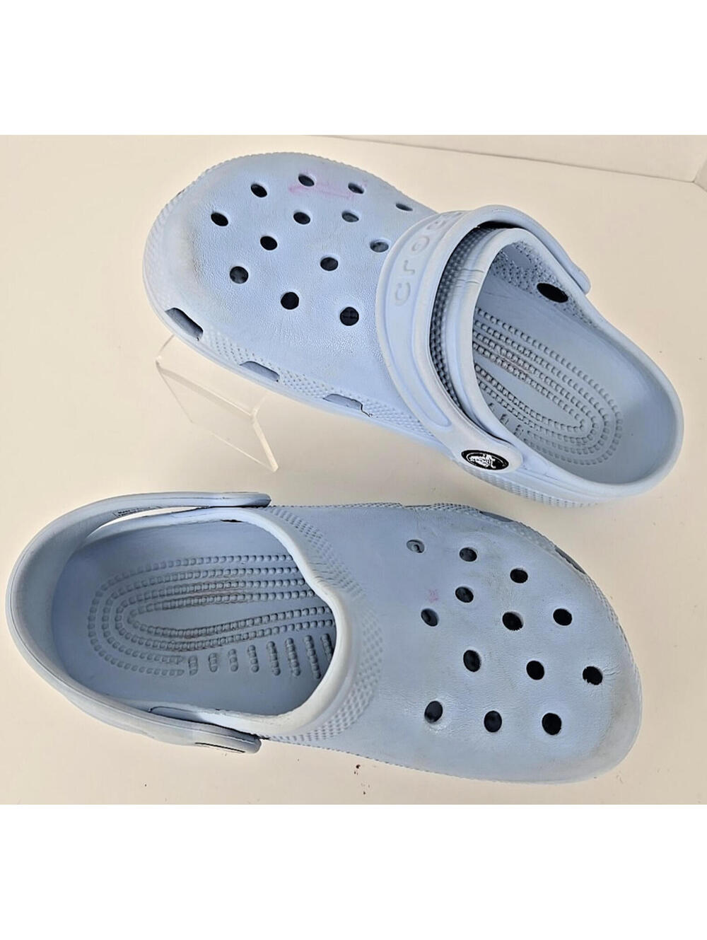 Crocs Classic Clogs Dreamscape/Pale Blue Size Juniors 1 Slip On Strap